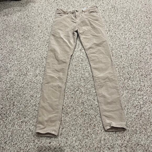 AG Adriano Goldschmeid Farrah Skinny Khaki Colored Pants Sz 27 Preppy School - Picture 1 of 6